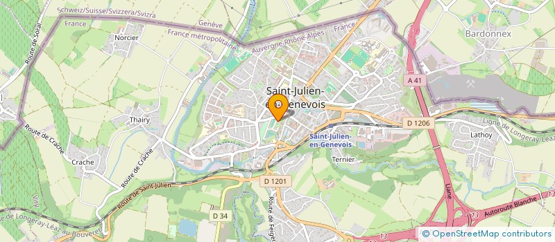 localisation de l'entreprise MONSIEUR FABRICE BERMUDEZ  SAINT-JULIEN-EN-GENEVOIS