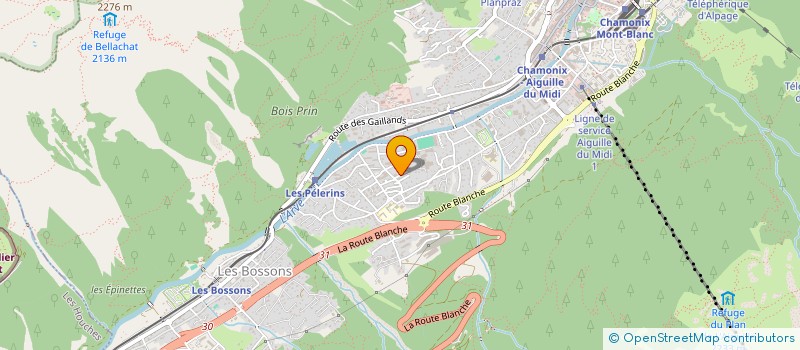 localisation de l'entreprise MONSIEUR FABRICE BERNARD-JACQUET  CHAMONIX-MONT-BLANC