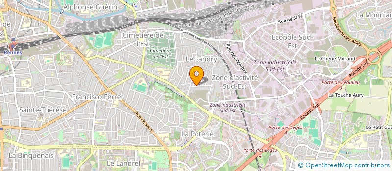 localisation de l'entreprise MONSIEUR FABRICE BERNETIERE  RENNES