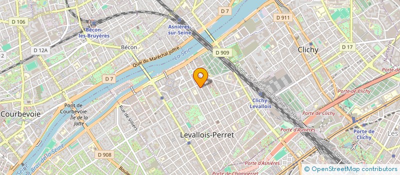 localisation de l'entreprise MONSIEUR FABRICE BERTE à LEVALLOIS-PERRET