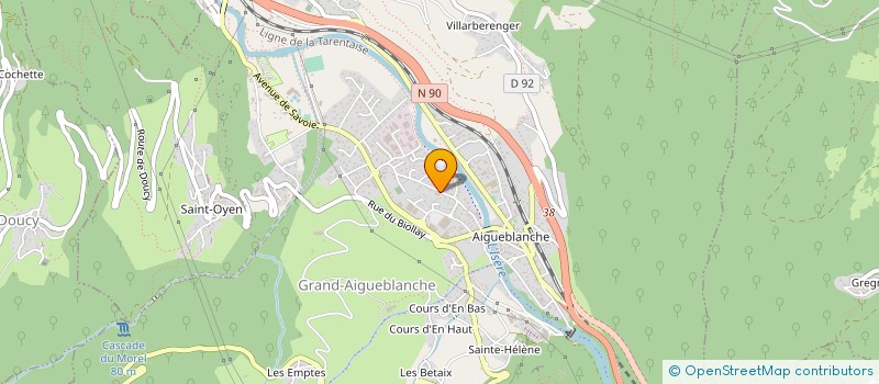 localisation de l'entreprise MONSIEUR FABRICE BERTHET-BIZOT  GRAND-AIGUEBLANCHE