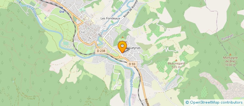 localisation de l'entreprise MONSIEUR FABRICE BERTHILLIER  DIE