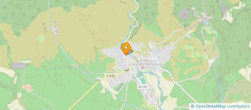 localisation de l'entreprise MONSIEUR FABRICE BERTONA  CAUNES-MINERVOIS