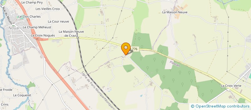 localisation de l'entreprise MONSIEUR FABRICE BERVILLE  NOYAL