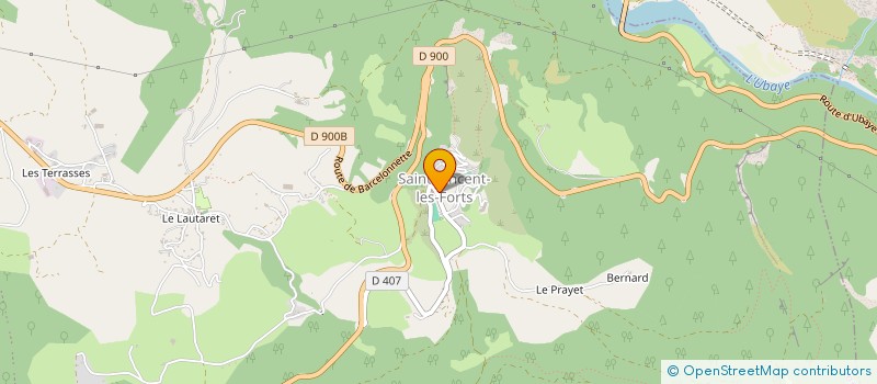 localisation de l'entreprise MONSIEUR FABRICE BESSIN  UBAYE-SERRE-PONCON