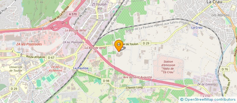 localisation de l'entreprise MONSIEUR FABRICE BESTEL  LA CRAU