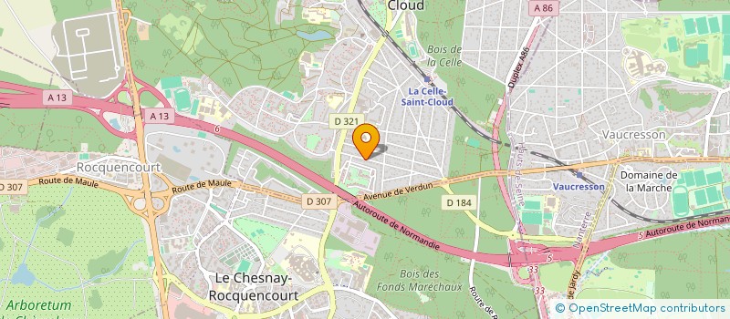 localisation de l'entreprise MONSIEUR FABRICE BEYELER à LA CELLE-SAINT-CLOUD