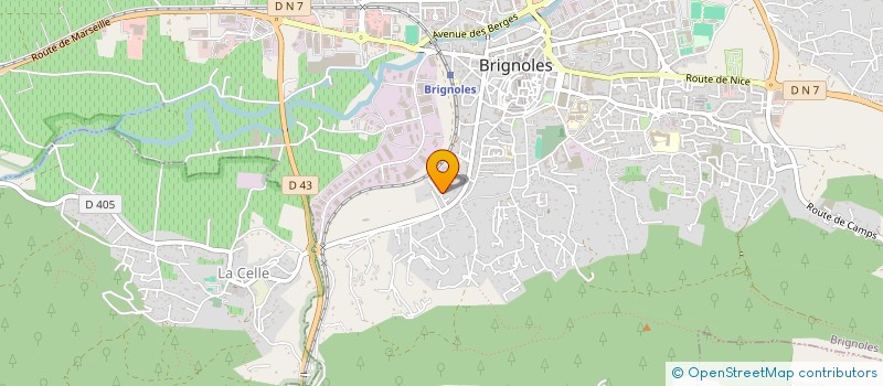 localisation de l'entreprise MONSIEUR FABRICE BICEGO  BRIGNOLES