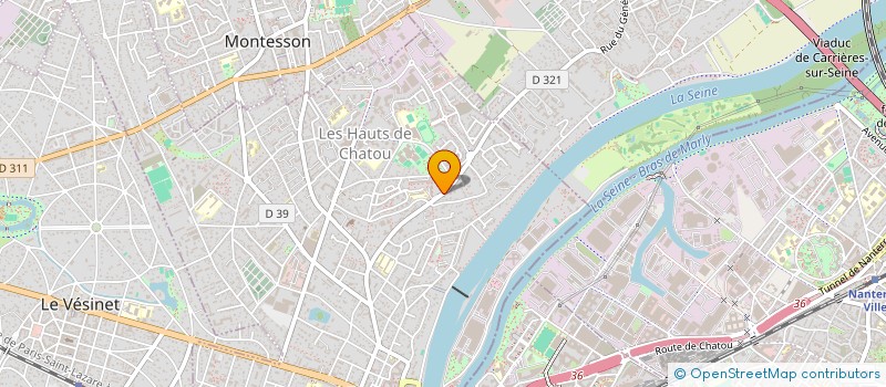 localisation de l'entreprise MONSIEUR FABRICE BICHOFFE  CHATOU