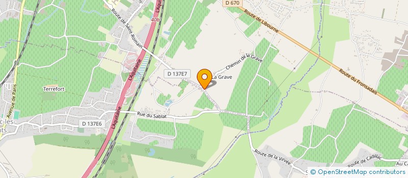 localisation de l'entreprise MONSIEUR FABRICE BILLEREY  SAINT-ANDRE-DE-CUBZAC