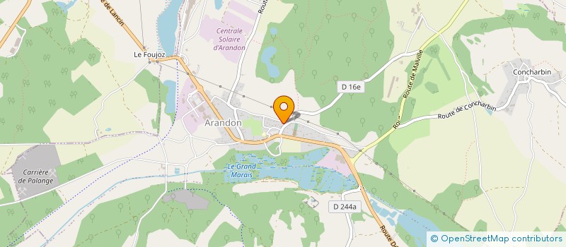 localisation de l'entreprise MONSIEUR FABRICE BINETRUY  ARANDON-PASSINS