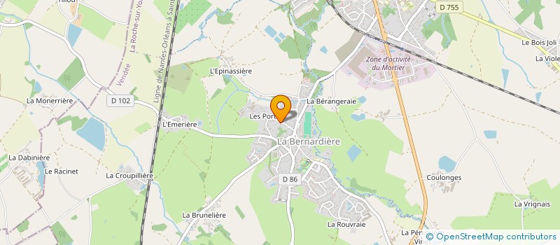 localisation de l'entreprise MONSIEUR FABRICE BIRE  LA BERNARDIERE