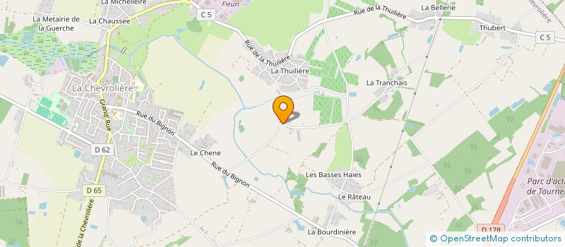 localisation de l'entreprise MONSIEUR FABRICE BIRET à SAINT-PHILBERT-DE-GRAND-LIEU