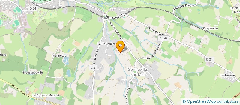 localisation de l'entreprise MONSIEUR FABRICE BLANC  GONNEVILLE-SUR-MER