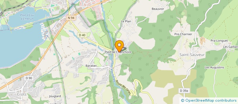 localisation de l'entreprise MONSIEUR FABRICE BLANC  BARATIER