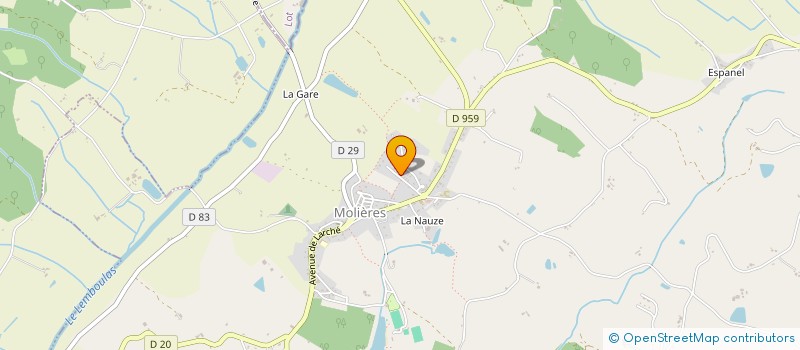 localisation de l'entreprise MONSIEUR FABRICE BLANC  MOLIERES