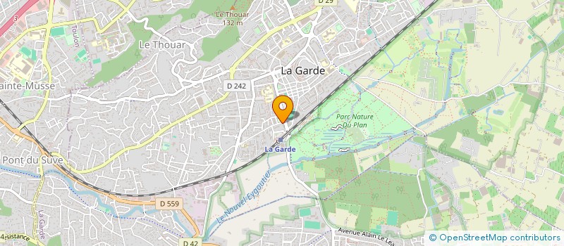 localisation de l'entreprise MONSIEUR FABRICE BLANC à LA GARDE