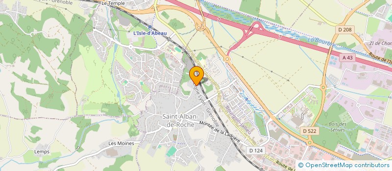 localisation de l'entreprise MONSIEUR FABRICE BLANC  SAINT-ALBAN-DE-ROCHE