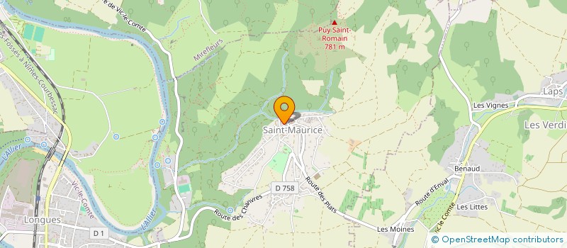 localisation de l'entreprise MONSIEUR FABRICE BLANCHART à SAINT-MAURICE