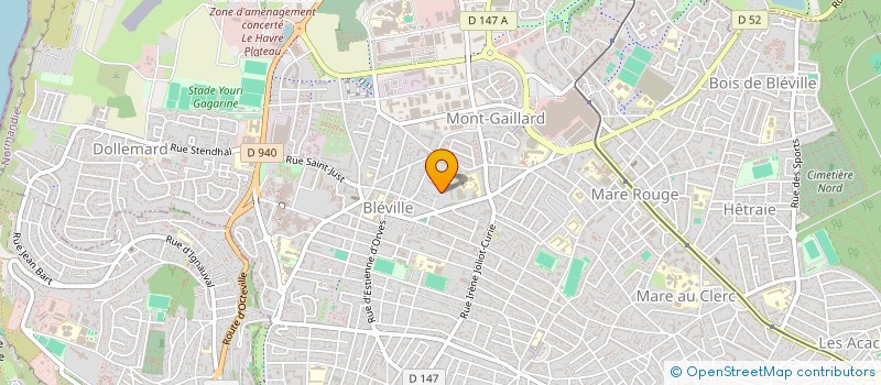 localisation de l'entreprise MONSIEUR FABRICE BLANCHEMIN à LE HAVRE