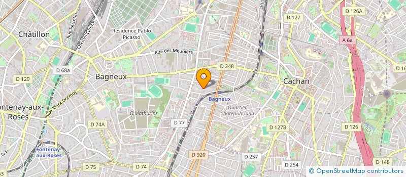 localisation de l'entreprise MONSIEUR FABRICE BLANCO à BAGNEUX