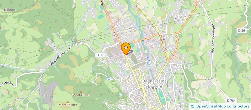 localisation de l'entreprise MONSIEUR FABRICE BLIN  BAGNERES-DE-BIGORRE