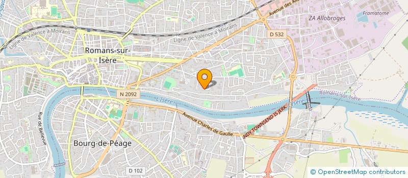 localisation de l'entreprise MONSIEUR FABRICE BLONDEL  ROMANS-SUR-ISERE