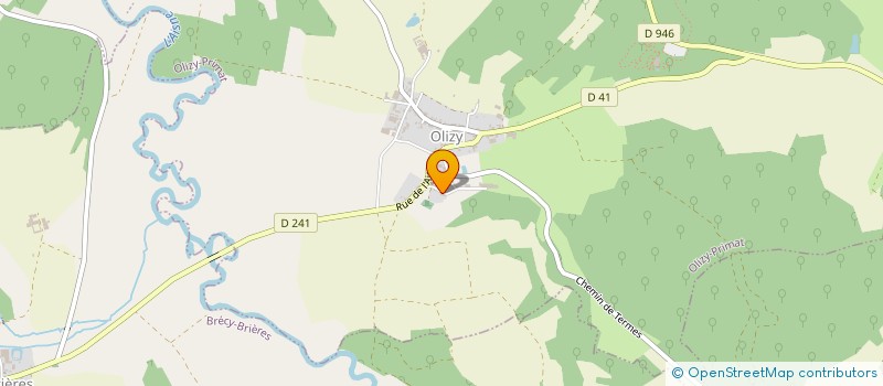 localisation de l'entreprise MONSIEUR FABRICE BOCQUET  OLIZY-PRIMAT