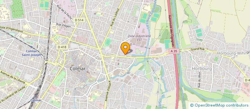 localisation de l'entreprise MONSIEUR FABRICE BODEIN  COLMAR