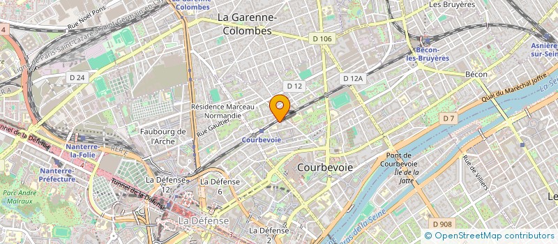 localisation de l'entreprise MONSIEUR FABRICE BOIRON à COURBEVOIE