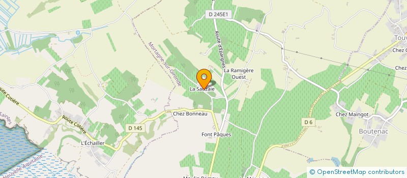 localisation de l'entreprise MONSIEUR FABRICE BOISSELEAU  MORTAGNE-SUR-GIRONDE