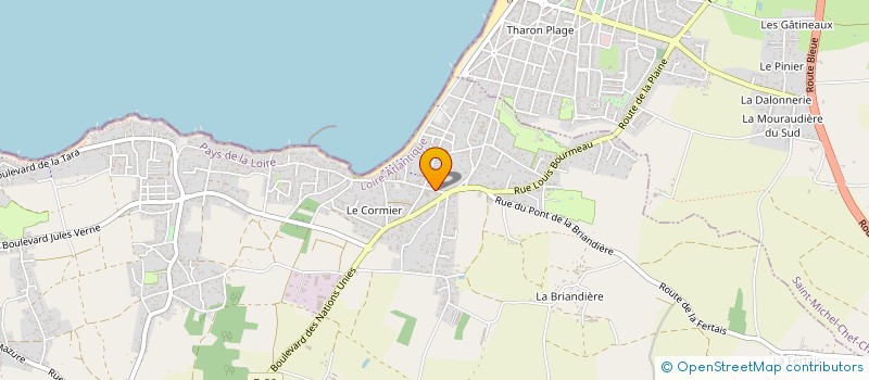 localisation de l'entreprise MONSIEUR FABRICE BONARD à LA PLAINE-SUR-MER