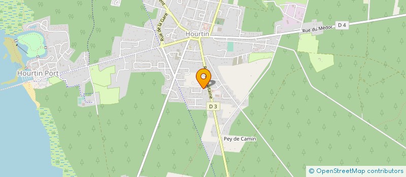 localisation de l'entreprise MONSIEUR FABRICE BONCOEUR  HOURTIN