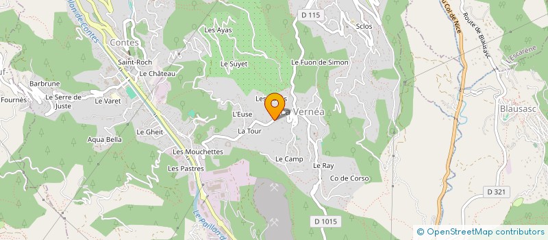 localisation de l'entreprise MONSIEUR FABRICE BONIFACI à CONTES
