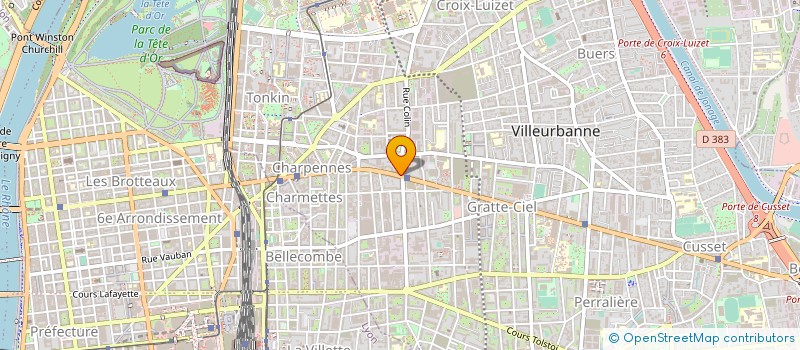 localisation de l'entreprise MONSIEUR FABRICE BONNAN à VILLEURBANNE