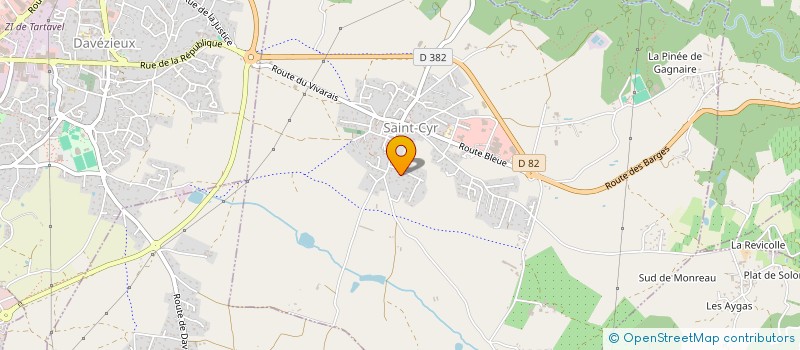 localisation de l'entreprise MONSIEUR FABRICE BONNAVE  LA CROIX-VALMER