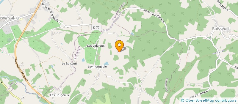 localisation de l'entreprise MONSIEUR FABRICE BONNEFOND  BADEFOLS-D ANS