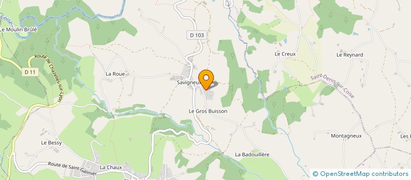 localisation de l'entreprise MONSIEUR FABRICE BONNIER  CHEVRIERES