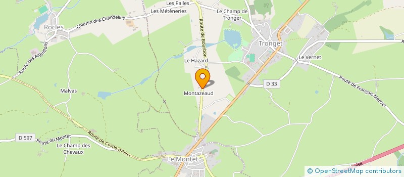 localisation de l'entreprise MONSIEUR FABRICE BONVARLET  CRESSANGES