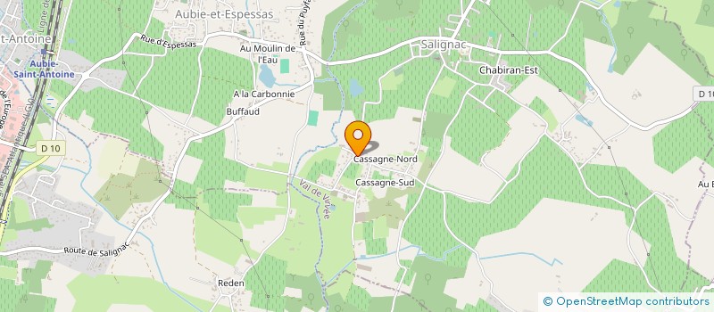 localisation de l'entreprise MONSIEUR FABRICE BORDARAUD  VAL DE VIRVEE