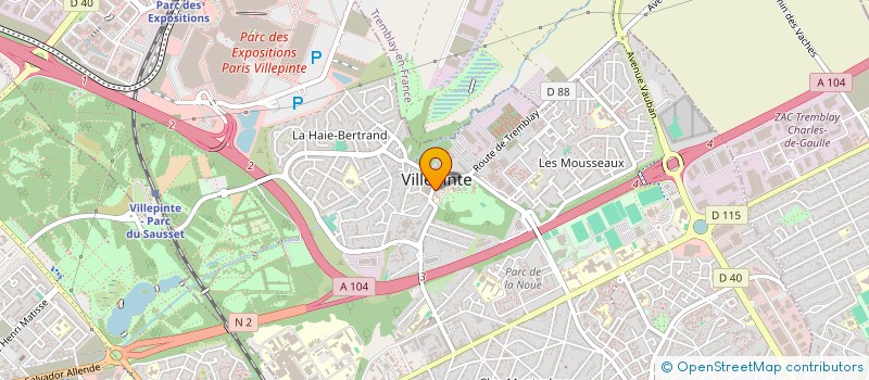localisation de l'entreprise MONSIEUR FABRICE BOSSARD à VILLEPINTE