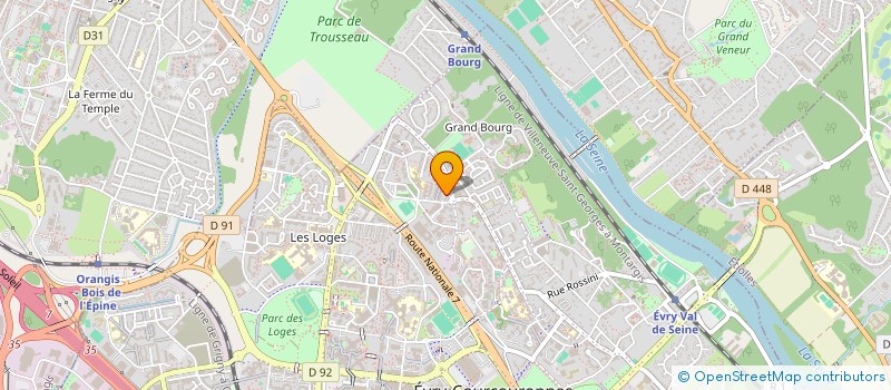 localisation de l'entreprise MONSIEUR FABRICE BOUCHET  EVRY-COURCOURONNES