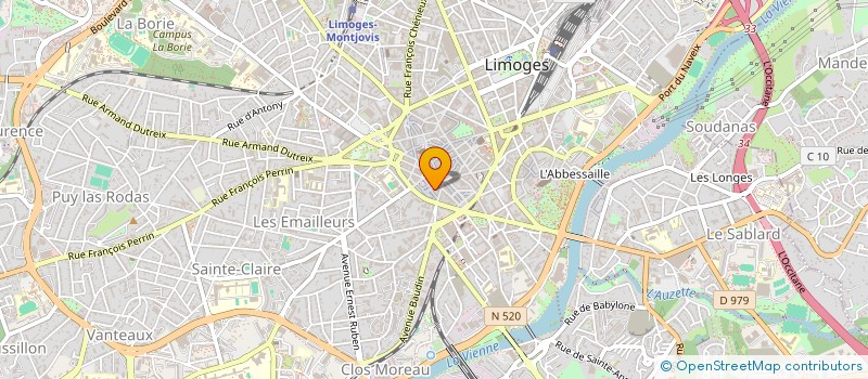 localisation de l'entreprise MONSIEUR FABRICE BOUCHOULE à LIMOGES