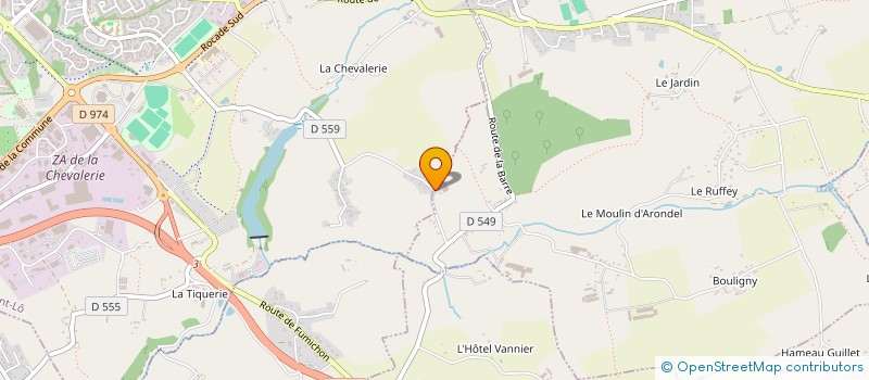 localisation de l'entreprise MONSIEUR FABRICE BOUIN à LA BARRE-DE-SEMILLY