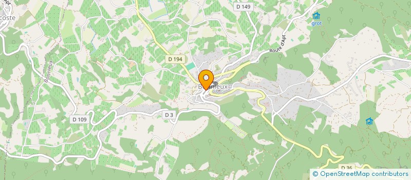 localisation de l'entreprise MONSIEUR FABRICE BOUISSON à BONNIEUX