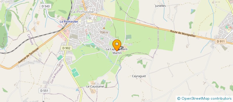 localisation de l'entreprise MONSIEUR FABRICE BOULANGER  LUC-LA-PRIMAUBE