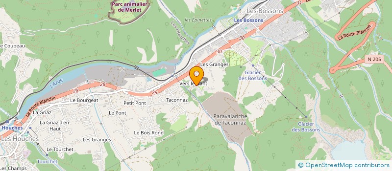 localisation de l'entreprise MONSIEUR FABRICE BOUQUAIN à CHAMONIX-MONT-BLANC