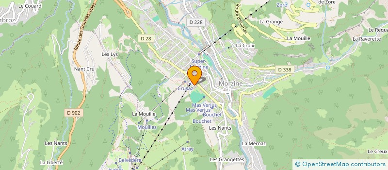 localisation de l'entreprise MONSIEUR FABRICE BOURBON  MORZINE