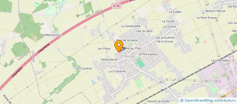 localisation de l'entreprise MONSIEUR FABRICE BOURDIN à CHAINGY