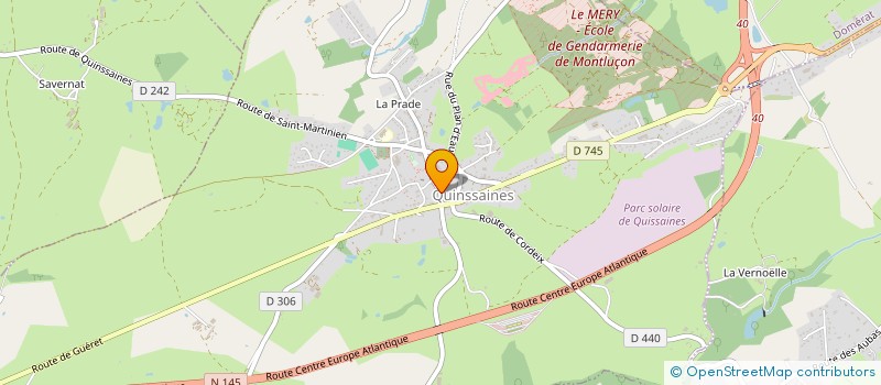 localisation de l'entreprise MONSIEUR FABRICE BOURGADE à QUINSSAINES